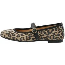 Ca'Shott Cashott Riemchenballerina Elvira beige | mokka / schwarz 38