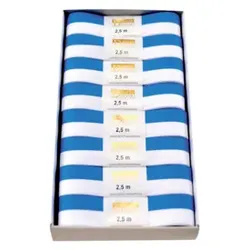 Zierband National 25mmx2.5m 147125321525 weiß/blau