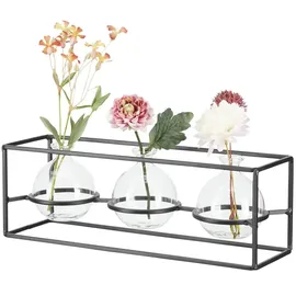 Möbel Kraft Metalllaterne  Schwarz  Metall,Glas
