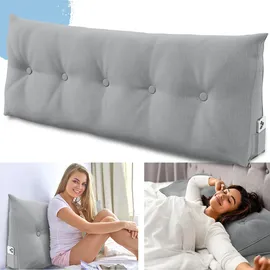 eloneo Rückenkissen – Keilkissen fürs Bett & Sofa, abnehmbarer Bezug, praktisches Seitenfach 1 St Kissen