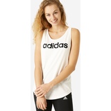 adidas Top Damen - Linear weiss, S