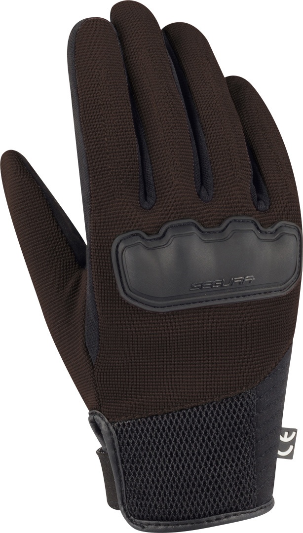 Segura Eden Motorfiets handschoenen, zwart-bruin, XL