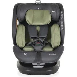 Cangaroo Draco i-Size (40-150cm) Isofix, 360° drehbar, Top Tether grün