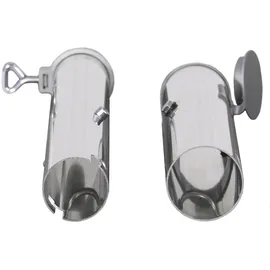 Schneider Bodenhülse Aluminium Grau