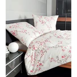JANINE Davos Blumen Rosa 155 x 220 cm + 80 x 80 cm