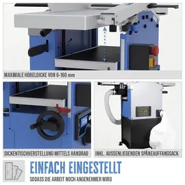 Güde Abricht- und Dickenhobel GADH 254 400V Elektro-Abricht-/Dickenhobel (55059)