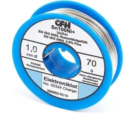 CFH Elektroniklot bleifrei 70g flussmittelgefüllt Lötbedarf Lötzubehör Löten Lot