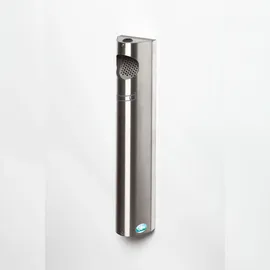 Proregal Praktischer Wandascher mit Abstreifblech Wandmontage Verschließbar 3,5 Liter, HxBxT 55 x 11 x 8,5 cm Edelstahl