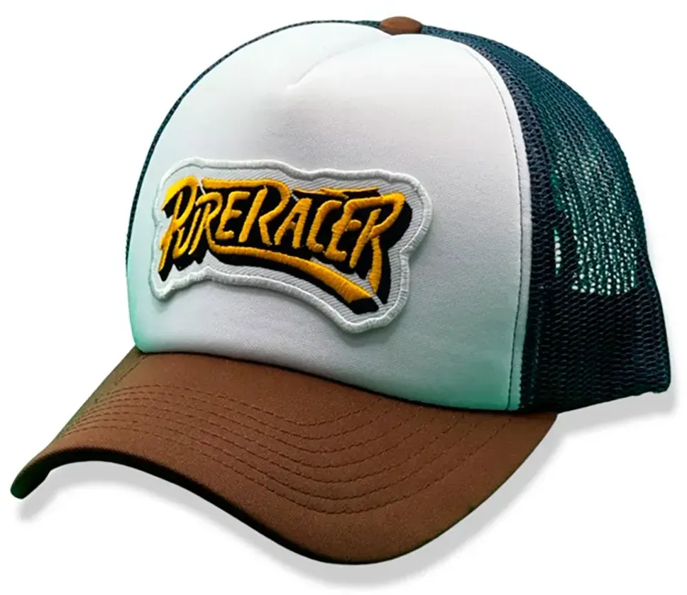 Pure Racer The Speed Shop Kappe - White / Brown / Blue - ONE SIZE: