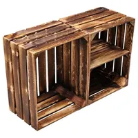 Teramico Holzkiste 50 x 40 x 30 cm 2-tlg. braun