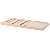 Homede Laptopunterlage 57,5 x 29,5 x 3 cm Laptopständer Knietablett Laptoptisch Luftlöcher Bambus Mirken braun