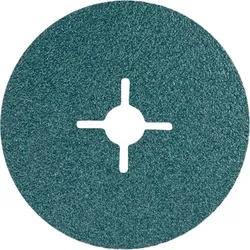 Zirkon Fiberscheibe Ø 100mm Z50 für hohen Abtrag auf Stahl