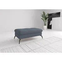 sit&more Polsterhocker Amica mit Stauraum 102 x 47 x 69 cm Blau/Grau