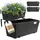 CASARIA Blumenkasten 4er Set 11 x 11 x 11 cm Schwarz