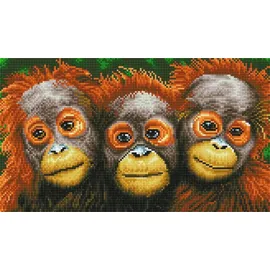DIAMOND DOTZ® Diamond Painting Orang Utans 47 x 27 cm