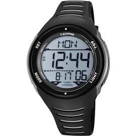 Calypso Herren Digital Gesteppte Daunenjacke Uhr mit Kunststoff Armband K5807/6