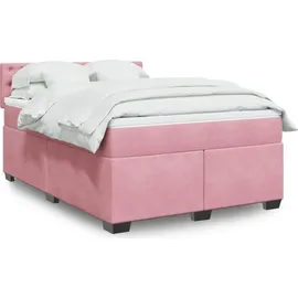 vidaXL Boxspringbett 140 x 200 cm Rosa