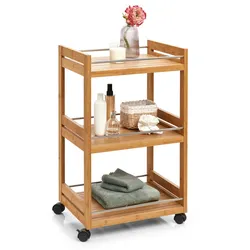 HTI-Living Rollwagen Bambus/Metall