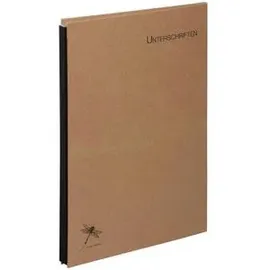 Pagna Unterschriftenmappe A4 Braun 10 Fächer