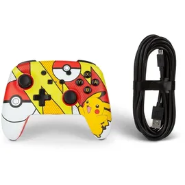 PowerA Pikachu Enhanced Wired Controller Rot Nintendo Switch
