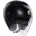 IRIDES E2206 Motorrad Jet-Helmet Unisex Helm mit Kratzfestes Visier mit UV-Schutz Matt Black XXL