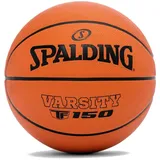 Spalding TF-150 Varsity Basketball aus strapazierfähigem Gummi | Offizielle Größe 5 | Für alle Oberflächen geeignet | Mit Shooter's Seam für bessere Ballkontrolle