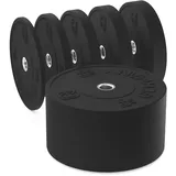 HQ Germany® Training Bumper Plates 50mm | Paar/Set | 5-25kg | Studio Qualität | Hoher Härtegrad | Hantelscheiben nach IWF Standard, Gewicht:150KG Set (2x 5-25kg)