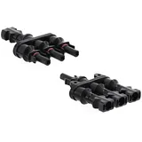 3-fach Solarstecker Abzweigbuchsen kompatibel mit Solarverbinder Stecksystemen