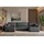 kaiser möbel Ecksofa mit schlaffunktion und bettkasten, Sofa U-form, Couch U-form CAPRI Neve Dunkelgrau