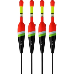 4 x Knicklichtpose Durchlaufpose (6 g) zum Nachtangeln inkl. 4 Knichlichter ROT 6G