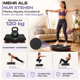 Sportstech Vibrationsplatte Rot