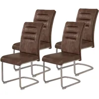 HELA Tische Schwingstuhl Paula S Schlammfarben 4er-Set