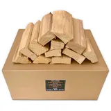 PINI Grillholz OHNE RINDE Buche 20 Kg Brennholz ca. 25 cm für Pizzaofen Grill Smoker Kamin Feuerschale