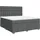 vidaXL Boxspringbett 180 x 200 cm Dunkelgrau