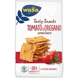 Wasa Delicate Cracker Tomato & Oregano – Knusperleichte Cracker Tomate und Oregano – 5er Pack (5 x 160g)