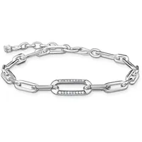 Thomas Sabo Gliederarmband Silber mit weißen Zirkonia A2032-643 Größe 16-19 cm