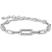 Thomas Sabo Gliederarmband Silber mit weißen Zirkonia A2032-643 Größe 16-19 cm