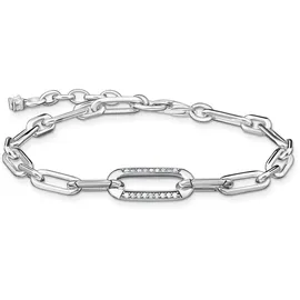 Thomas Sabo Gliederarmband Silber mit weißen Zirkonia A2032-643 Größe 16-19 cm