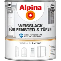 Alpina Weißlack für Fenster und Türen 2 l weiß glänzend