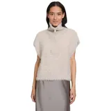 Cartoon Strickpullunder mit Reißverschluss Beige | 44