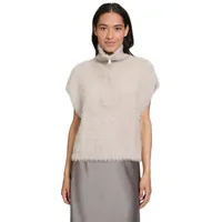 Cartoon Strickpullunder mit Reißverschluss Beige | 44