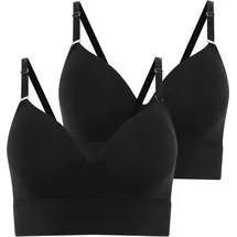Jockey Seamfree Comfort Bralette Schwarz M