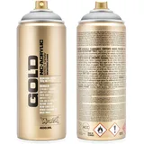 Montana Cans 285929 Spray Dose Gold, Gld400, m1100, 400 ml, Silver Metallic