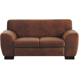 Home Affaire Sofa HOME AFFAIRE "Nika", braun (mocca), B:159cm H:78cm T:84cm, Sofas, 3-Sitzer-Sofa 2-Sitzer-Sofa, 2 oder 3- Sitzer in Microfaser MELROSE
