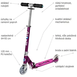 Micro Mobility Sprite Special Edition purple stripe