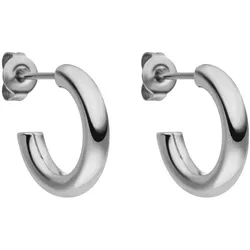 Paar Creolen PURELEI "Schmuck Geschenk Brave Ohrringe, 2149-Earring-Brave", silber (edelstahlfarben), Ohrringe, Damen, Edelstahl