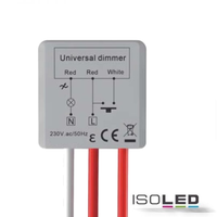 ISOLED Universal-Push Mini-Dimmer für dimmbare 230V Leuchten/Trafos, 250VA