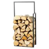 Magnus Kaminholzregal R135B Stahl 50 x 20 x 120 cm Schwarz