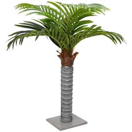 vidaXL Palme Künstlich 6 Blätter 100 cm Grün, vidaXL