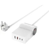 4smarts - USB-C/A Steckdosenleiste GaN 65W - Weiß